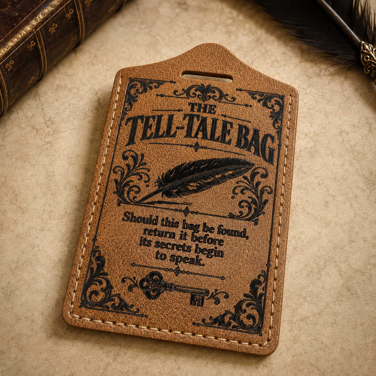 The Tell-Tale Bag  Luggage Tag — Vegan Leather