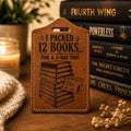 12 books 3 days Luggage Tag — Vegan Leather